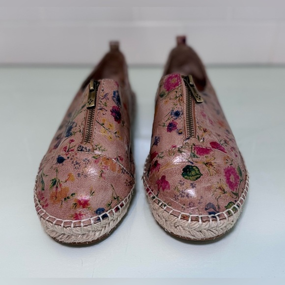 Patricia Nash Antique Floral Leather Slip On Shoes Designer Women’s Size 9.5 - Picture 4 of 11